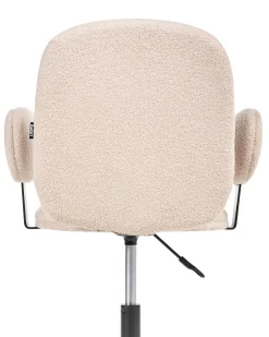 Sedia da scrivania MORAGA Bouclé Beige