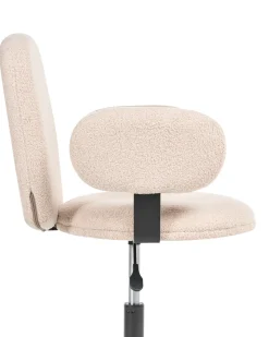 Sedia da scrivania MORAGA Bouclé Beige