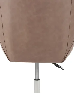 Sedia da scrivania NEWDALE Pelle sintetica Marrone chiaro
