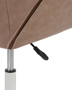 Sedia da scrivania NEWDALE Pelle sintetica Marrone chiaro