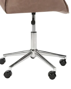 Sedia da scrivania NEWDALE Pelle sintetica Marrone chiaro