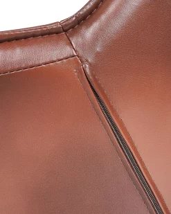 Sedia da scrivania NEWDALE Pelle sintetica Marrone scuro