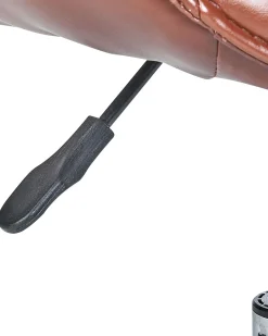 Sedia da scrivania NEWDALE Pelle sintetica Marrone scuro