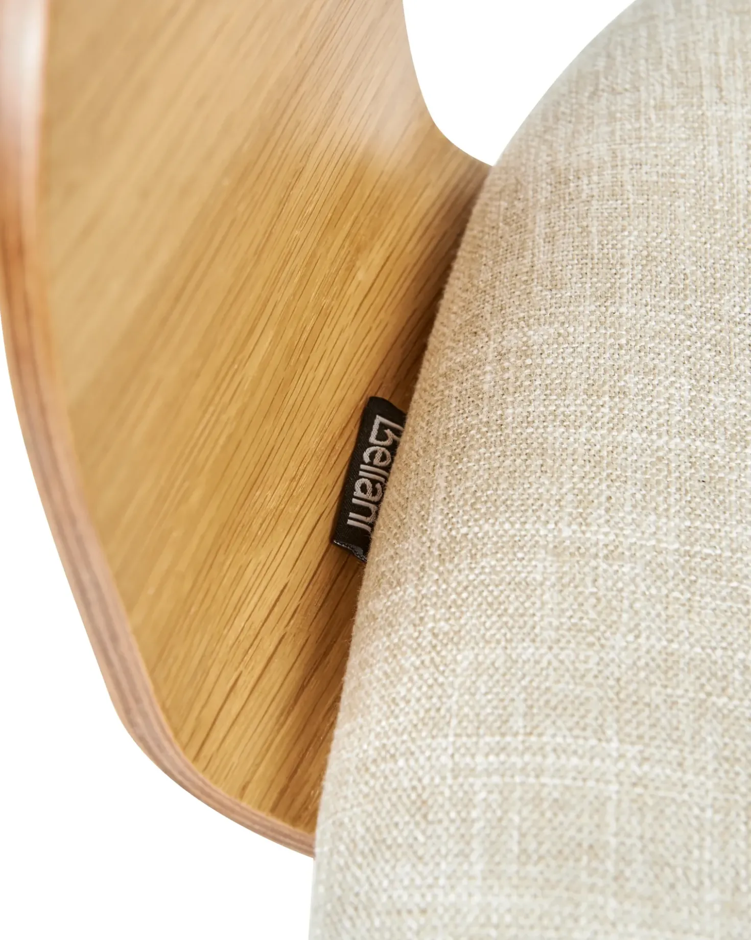 Sedia da scrivania NOVATO Lino sintetico Beige chiaro