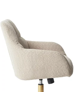 Sedia da scrivania PALMDALE Bouclé Beige