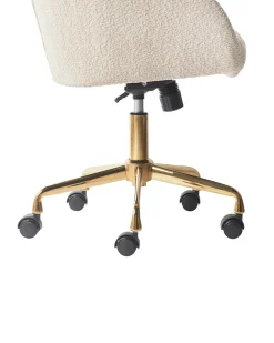 Sedia da scrivania PALMDALE Bouclé Beige