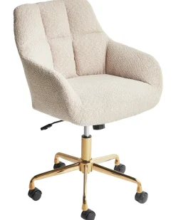 Sedia da scrivania PALMDALE Bouclé Beige