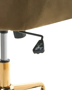 Sedia da scrivania PALMDALE Velluto Marrone