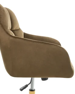 Sedia da scrivania PALMDALE Velluto Marrone