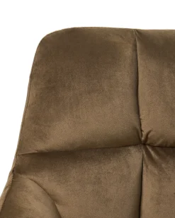 Sedia da scrivania PALMDALE Velluto Marrone