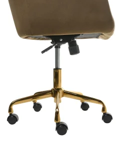 Sedia da scrivania PALMDALE Velluto Marrone