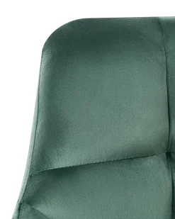 Sedia da scrivania PALMDALE Velluto Verde scuro