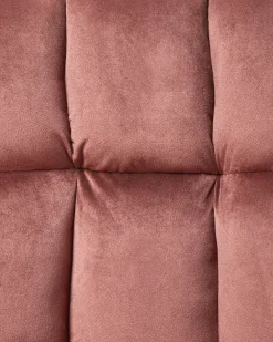 Sedia da scrivania PALMDALE Velluto Rosa