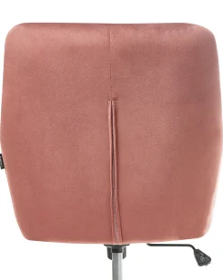 Sedia da scrivania PALMDALE Velluto Rosa