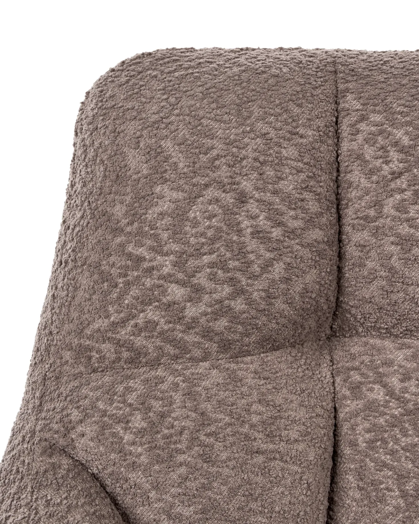 Sedia da scrivania PALMDALE Bouclé Marrone scuro