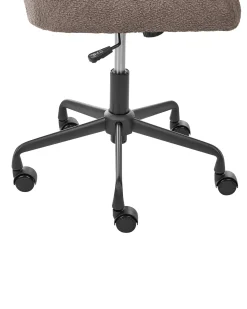 Sedia da scrivania PALMDALE Bouclé Marrone scuro