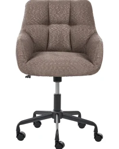 Sedia da scrivania PALMDALE Bouclé Marrone scuro