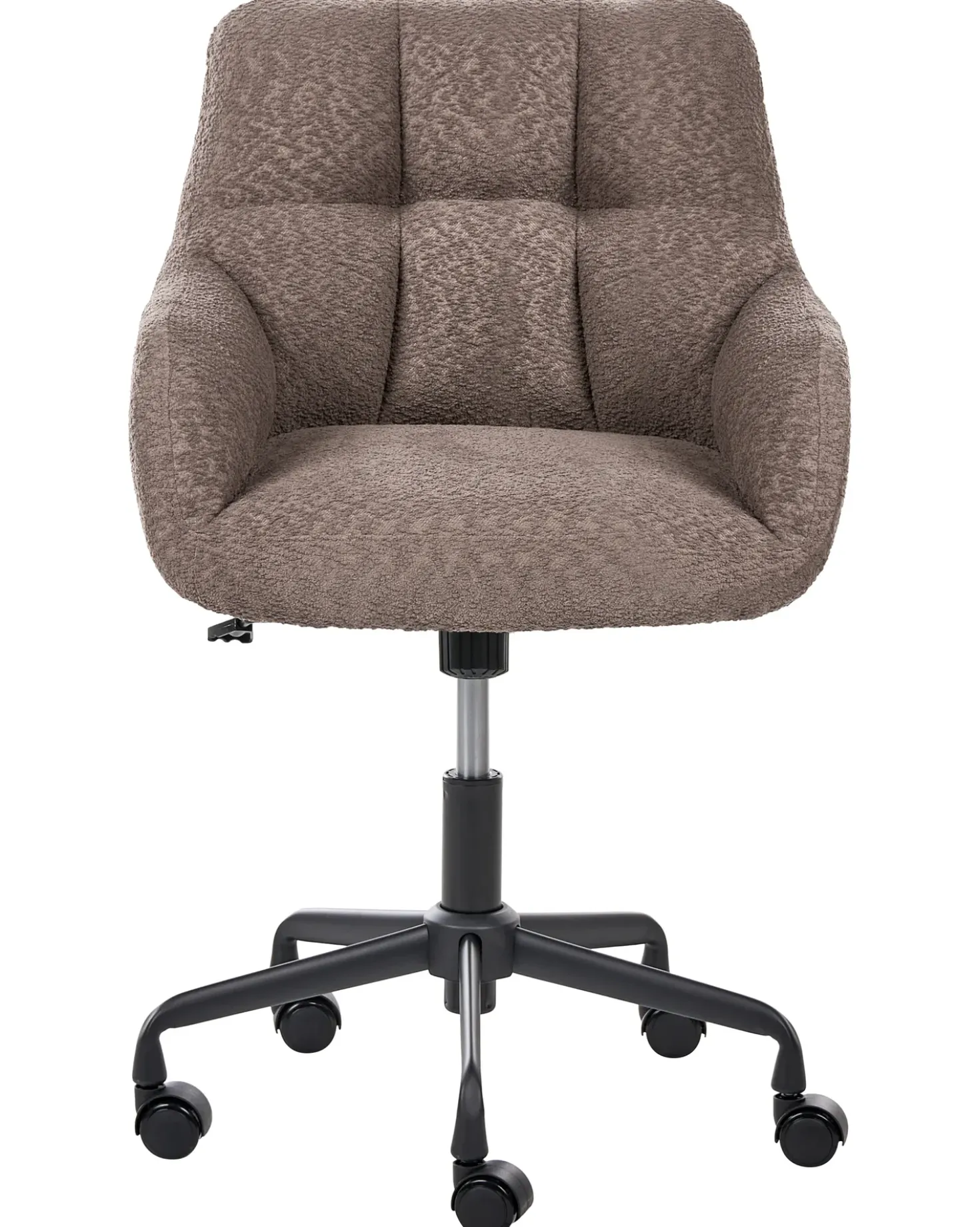 Sedia da scrivania PALMDALE Bouclé Marrone scuro