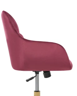 Sedia da scrivania PALMDALE Velluto Bordeaux