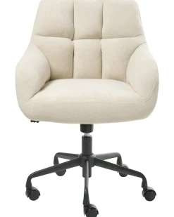 Sedia da scrivania PALMDALE Velluto Beige chiaro