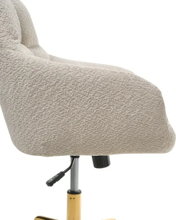Sedia da scrivania PALMDALE Bouclé Beige chiaro