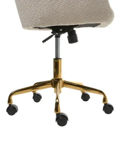 Sedia da scrivania PALMDALE Bouclé Beige chiaro