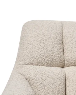 Sedia da scrivania PALMDALE Bouclé Beige chiaro