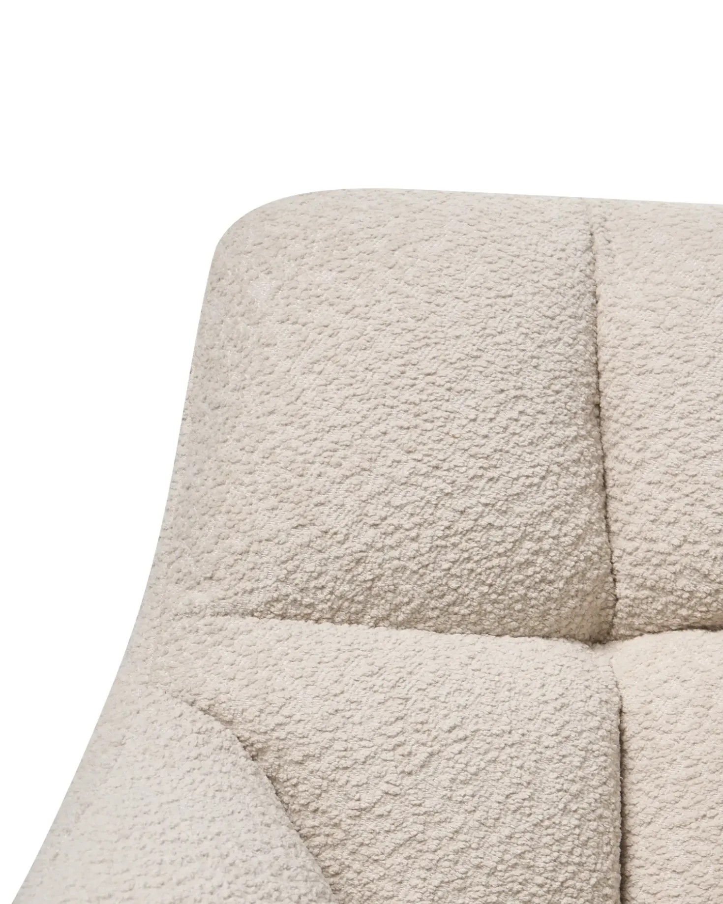 Sedia da scrivania PALMDALE Bouclé Beige chiaro