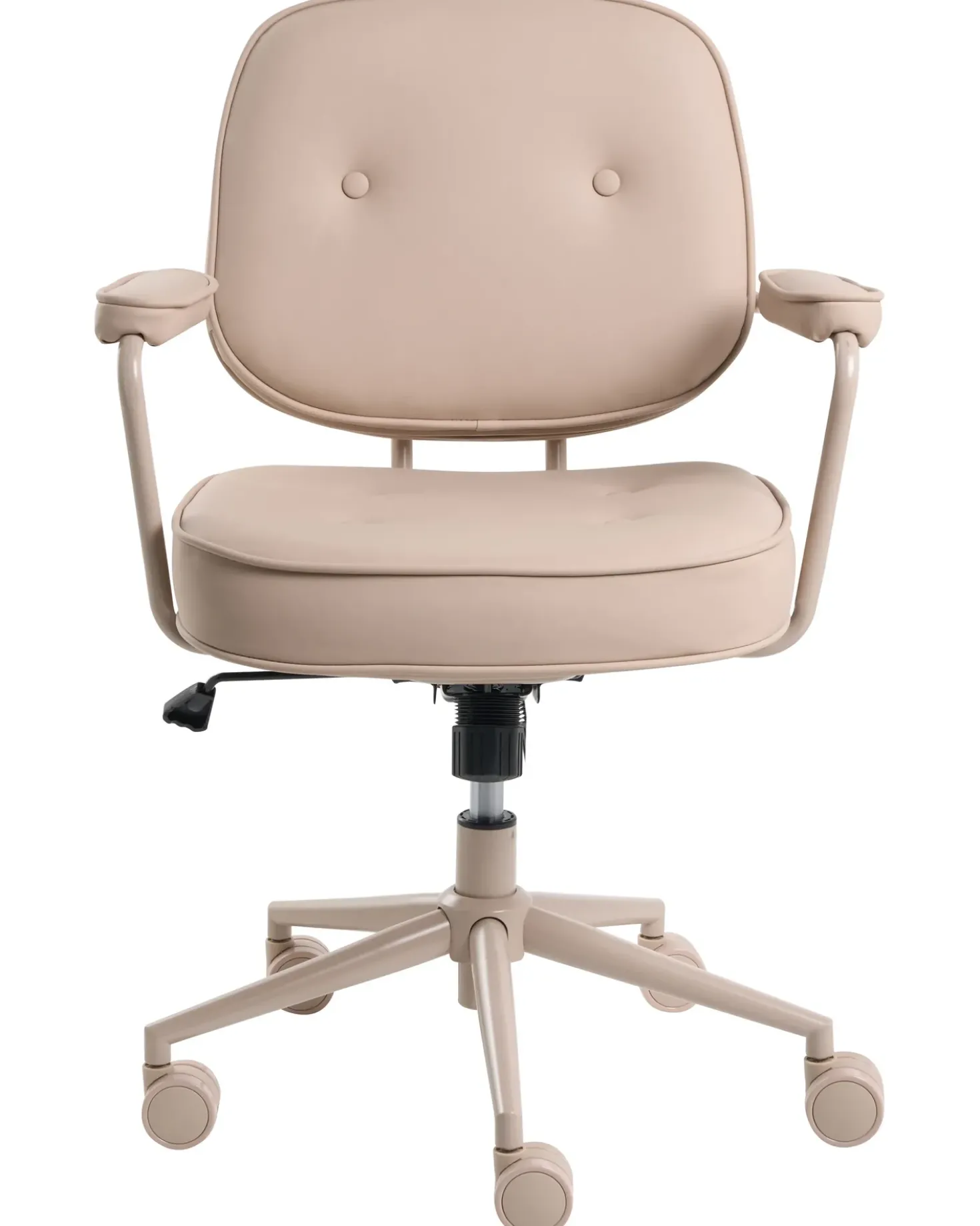 Sedia da scrivania PARAMUS Pelle sintetica Beige sabbia
