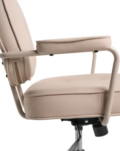 Sedia da scrivania PARAMUS Pelle sintetica Beige sabbia