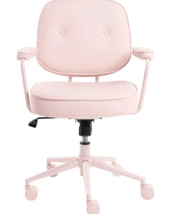 Sedia da scrivania PARAMUS Pelle sintetica Rosa pastello