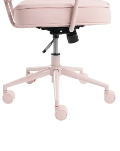 Sedia da scrivania PARAMUS Pelle sintetica Rosa pastello