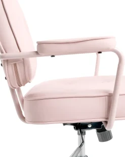 Sedia da scrivania PARAMUS Pelle sintetica Rosa pastello
