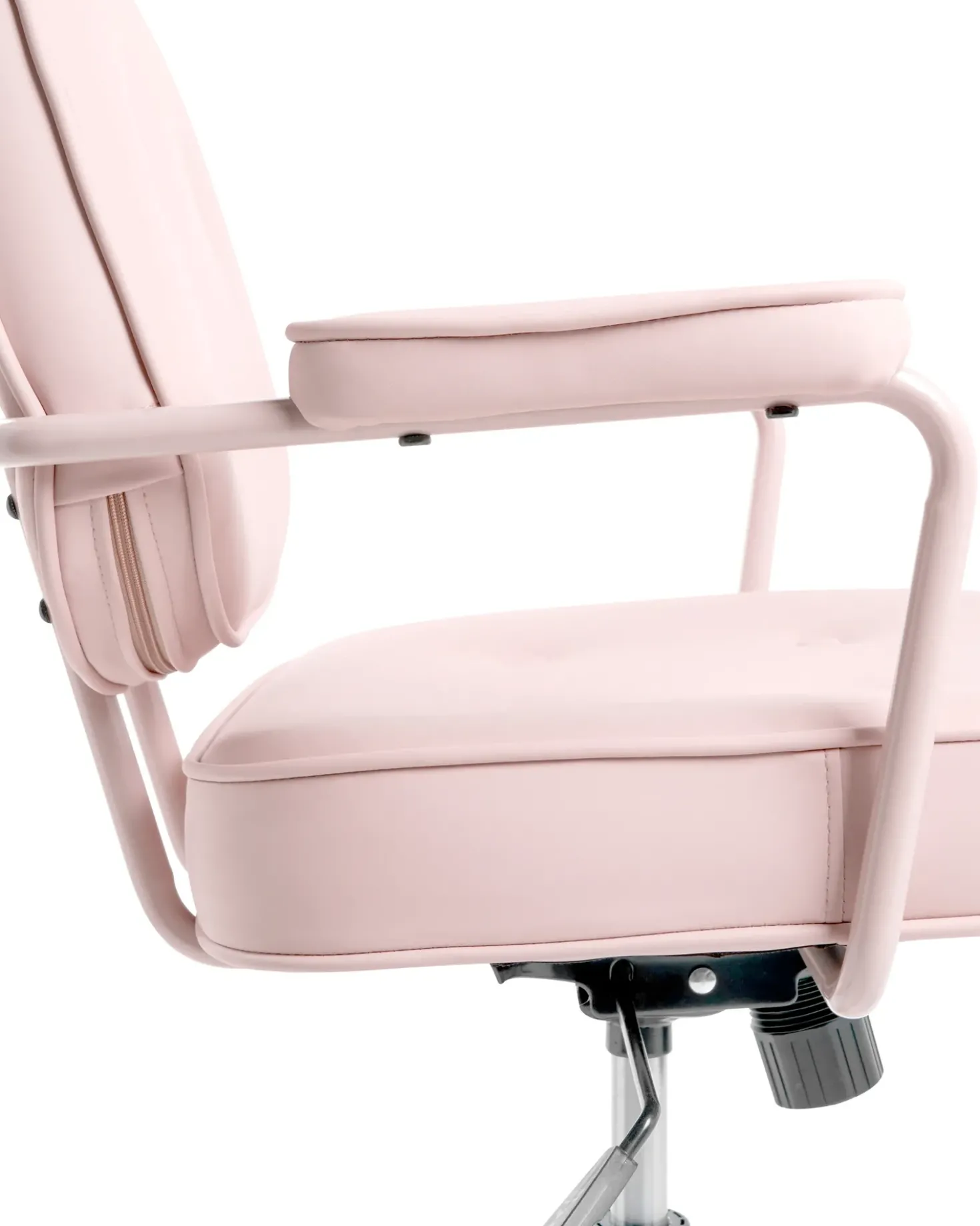 Sedia da scrivania PARAMUS Pelle sintetica Rosa pastello