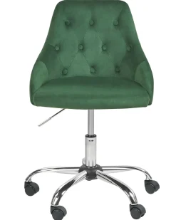 Sedia da scrivania PARRISH Velluto Verde smeraldo