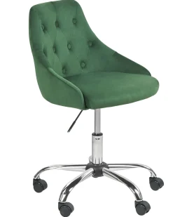 Sedia da scrivania PARRISH Velluto Verde smeraldo