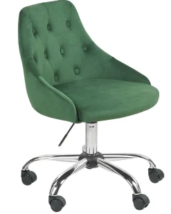 Sedia da scrivania PARRISH Velluto Verde smeraldo