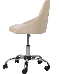 Sedia da scrivania PARRISH Velluto Beige