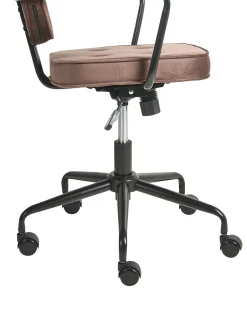 Sedia da scrivania PAWNEE Velluto Marrone