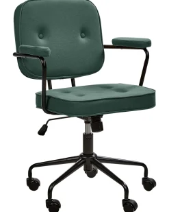 Sedia da scrivania PAWNEE Tessuto Verde scuro