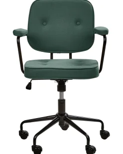 Sedia da scrivania PAWNEE Tessuto Verde scuro