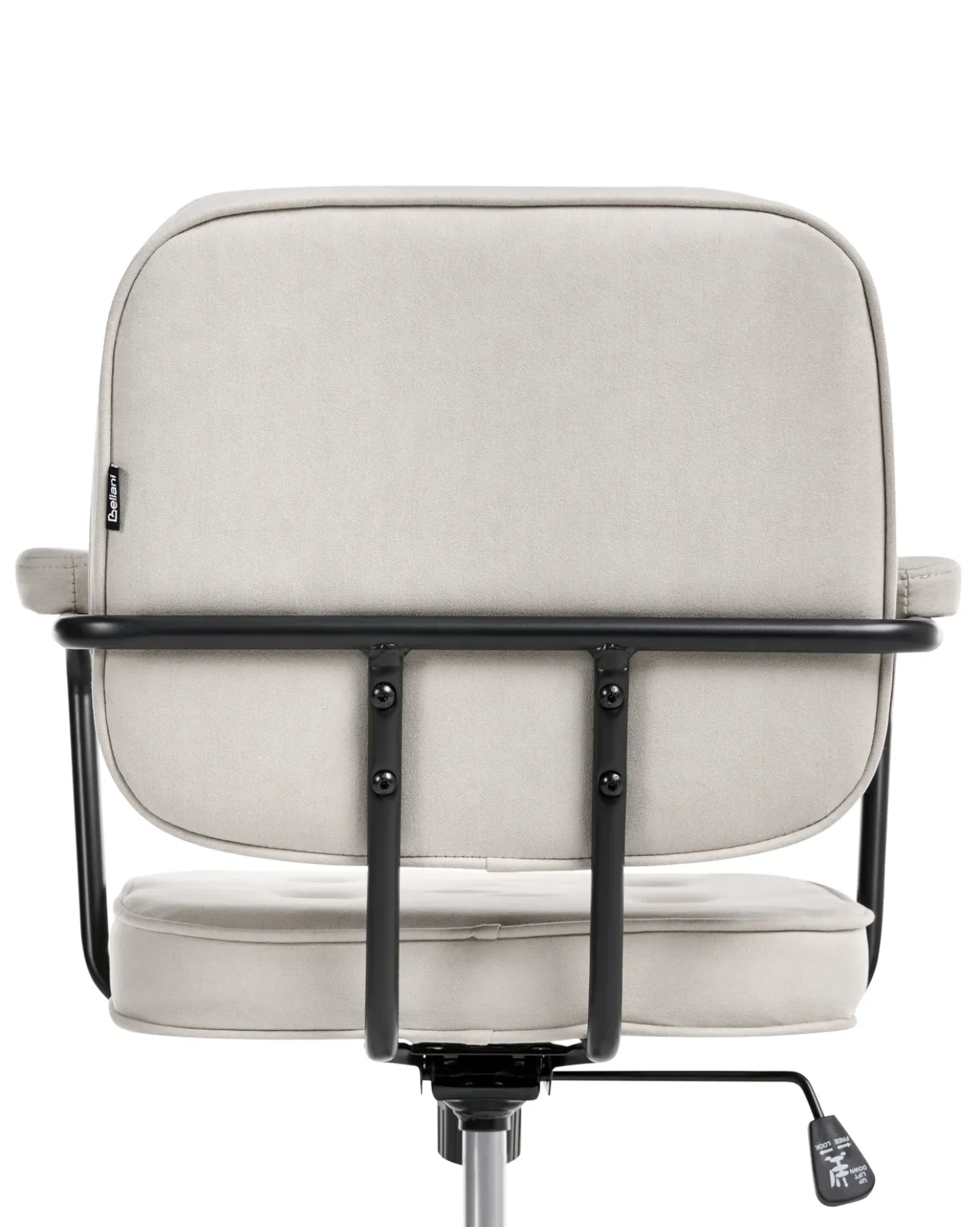 Sedia da scrivania PAWNEE Velluto Beige chiaro