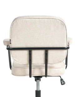 Sedia da scrivania PAWNEE Tessuto Beige chiaro