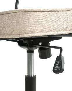 Sedia da scrivania PAWNEE Tessuto Beige chiaro