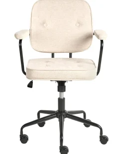 Sedia da scrivania PAWNEE Tessuto Beige chiaro