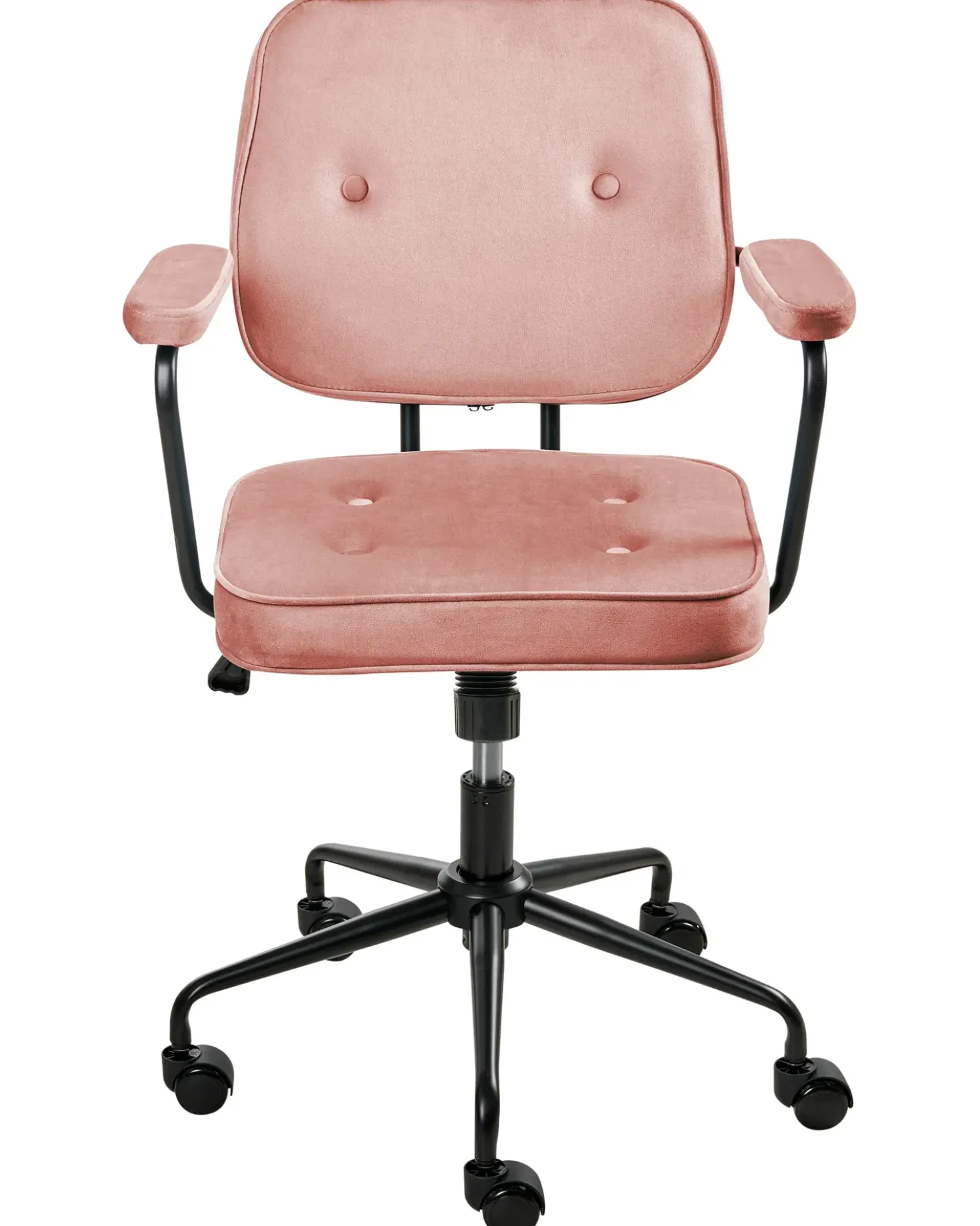 Sedia da scrivania PAWNEE Velluto Rosa