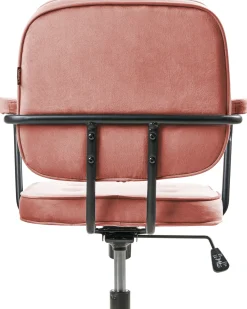Sedia da scrivania PAWNEE Velluto Rosa