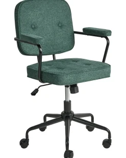 Sedia da scrivania PAWNEE Tessuto Verde scuro