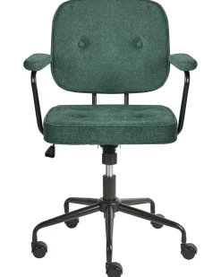 Sedia da scrivania PAWNEE Tessuto Verde scuro