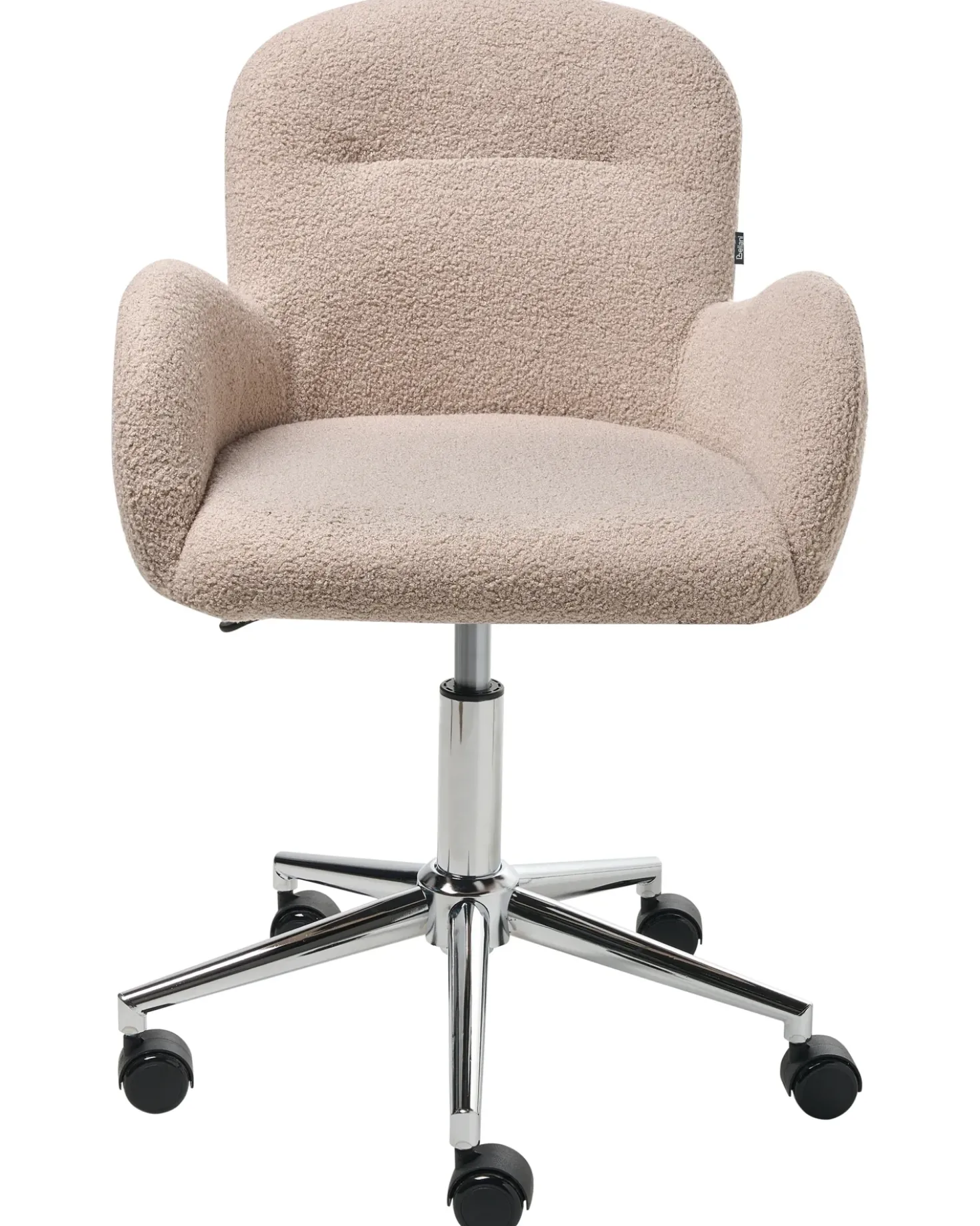 Sedia da scrivania PRIDDY Bouclé Beige